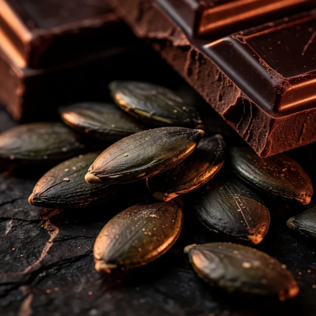 Zinc-rich foods on dark slate